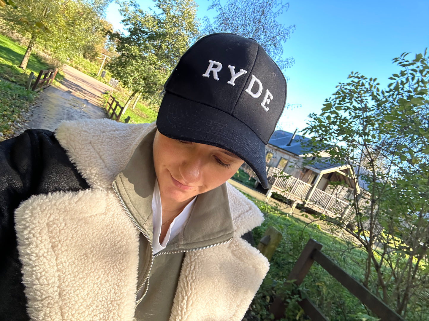 Black & White Embroidered Cap